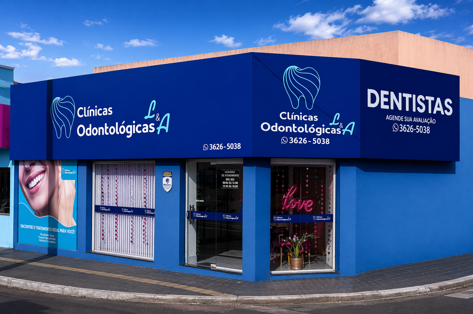 Fachada da Clínica Odontológica L&A