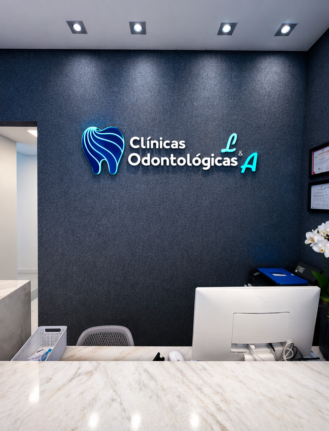 Interior do consultório odontológico